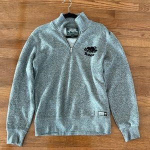 Roots quarter zip grey sweatshirt